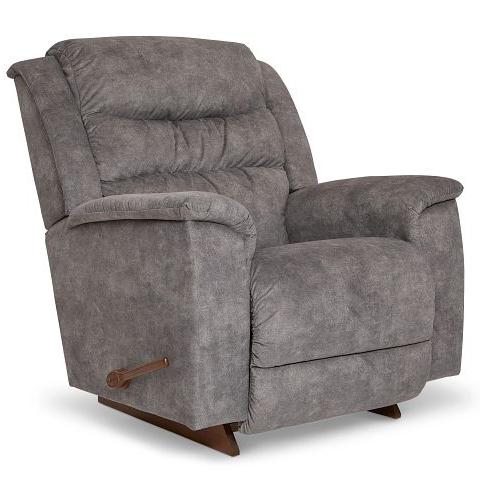 Gray recliner chair on a white background
