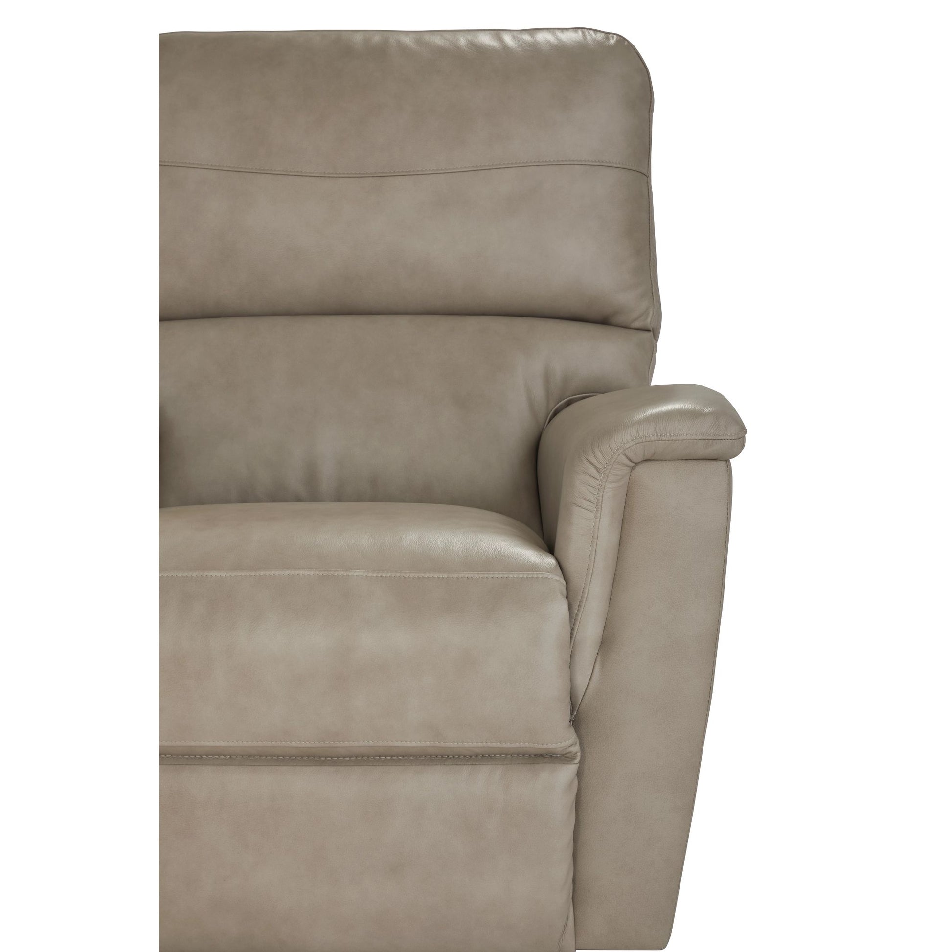 Ava Leather Recliner — Topflight Ivory — view 9