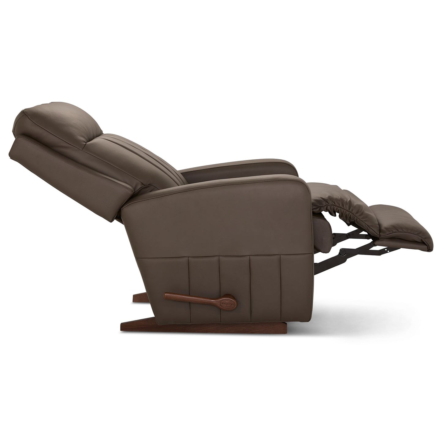 Finley Leather Recliner — Gambit Stone — view 30