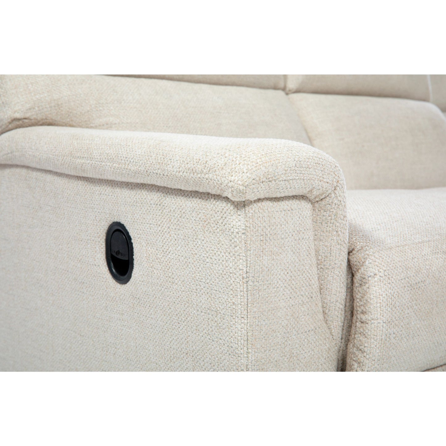 Ava Reclining Sofa — Nora Ivory — view 2