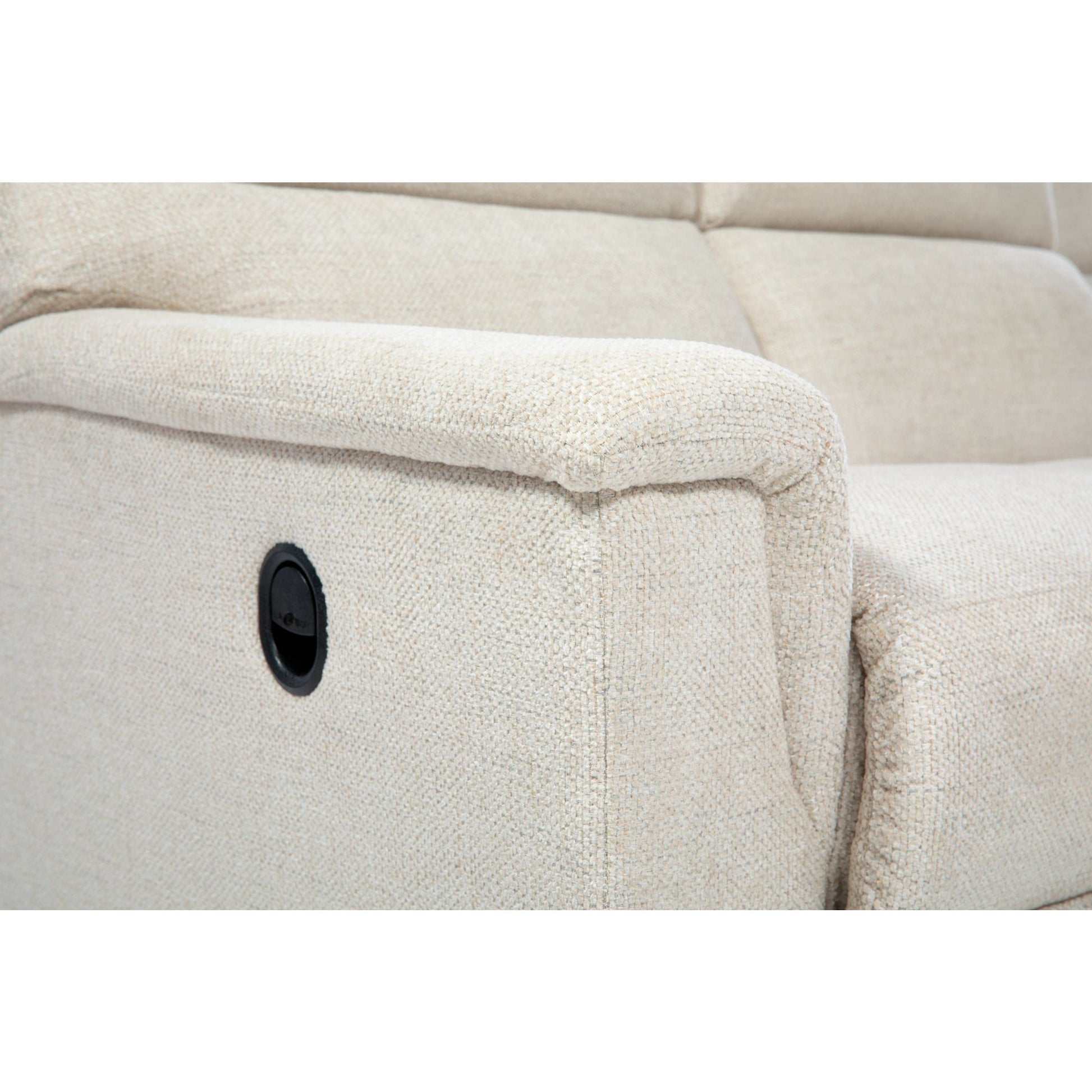 Ava Reclining Sofa — Nora Ivory — view 2