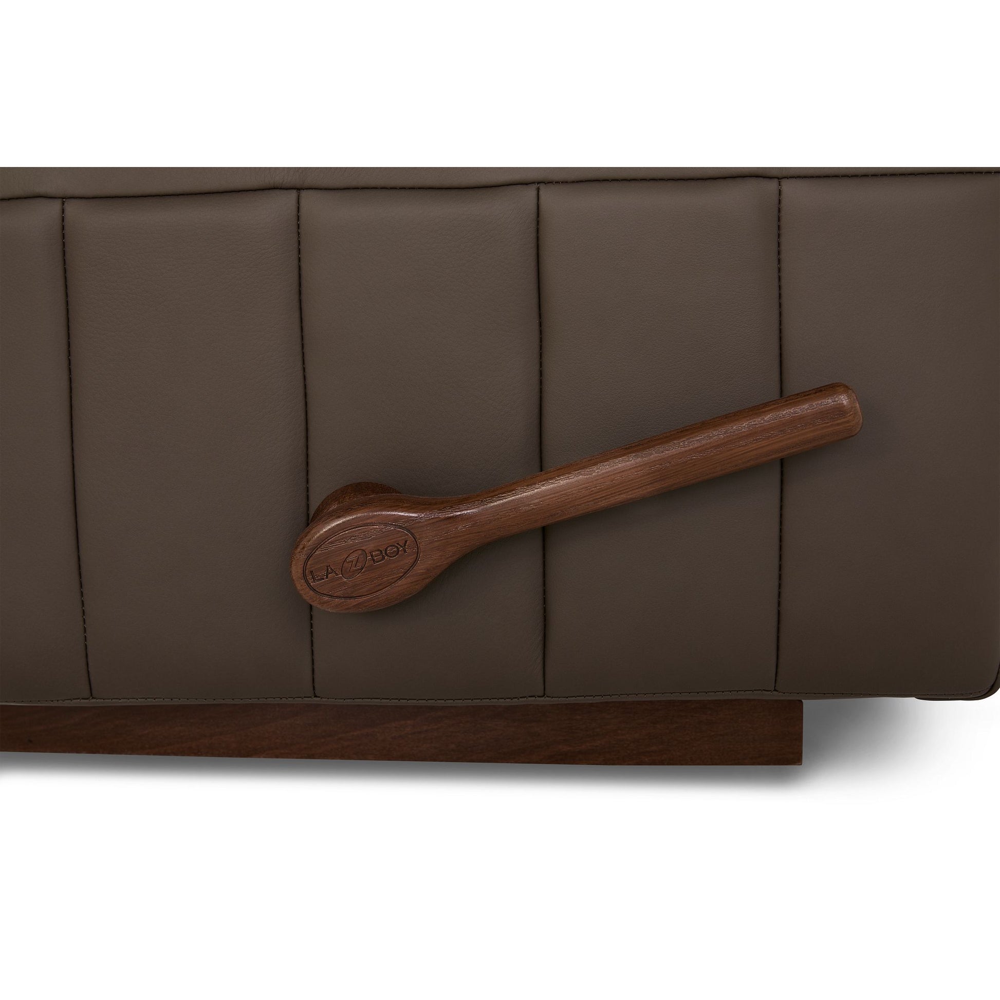 Finley Leather Recliner — Gambit Stone — view 38