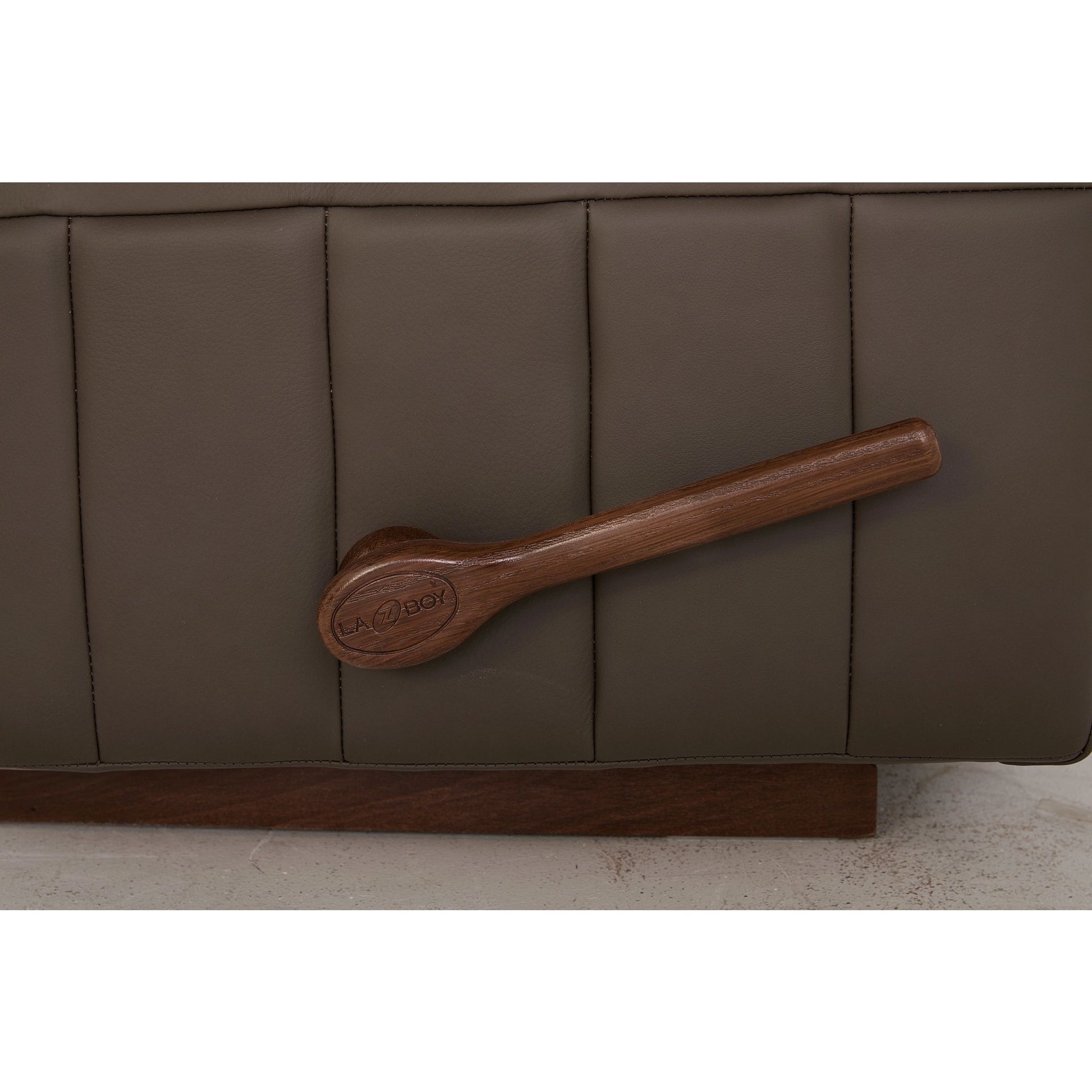 Finley Leather Recliner — Gambit Stone — view 39