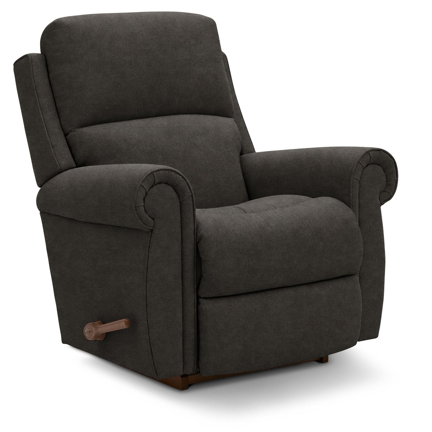 Dutton Faux Leather Recliner — Winslow Steel — view 3