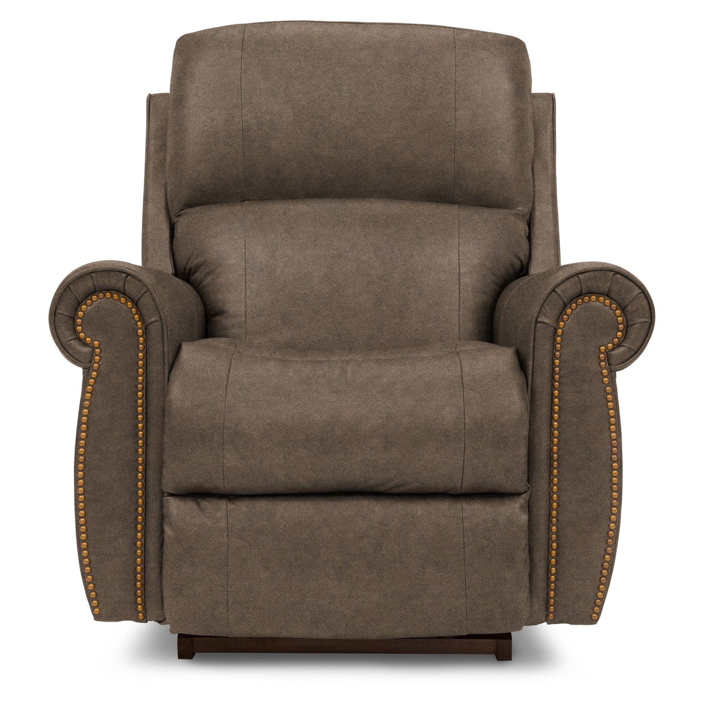 Dutton Faux Leather Recliner — Winslow Pebble — view 7
