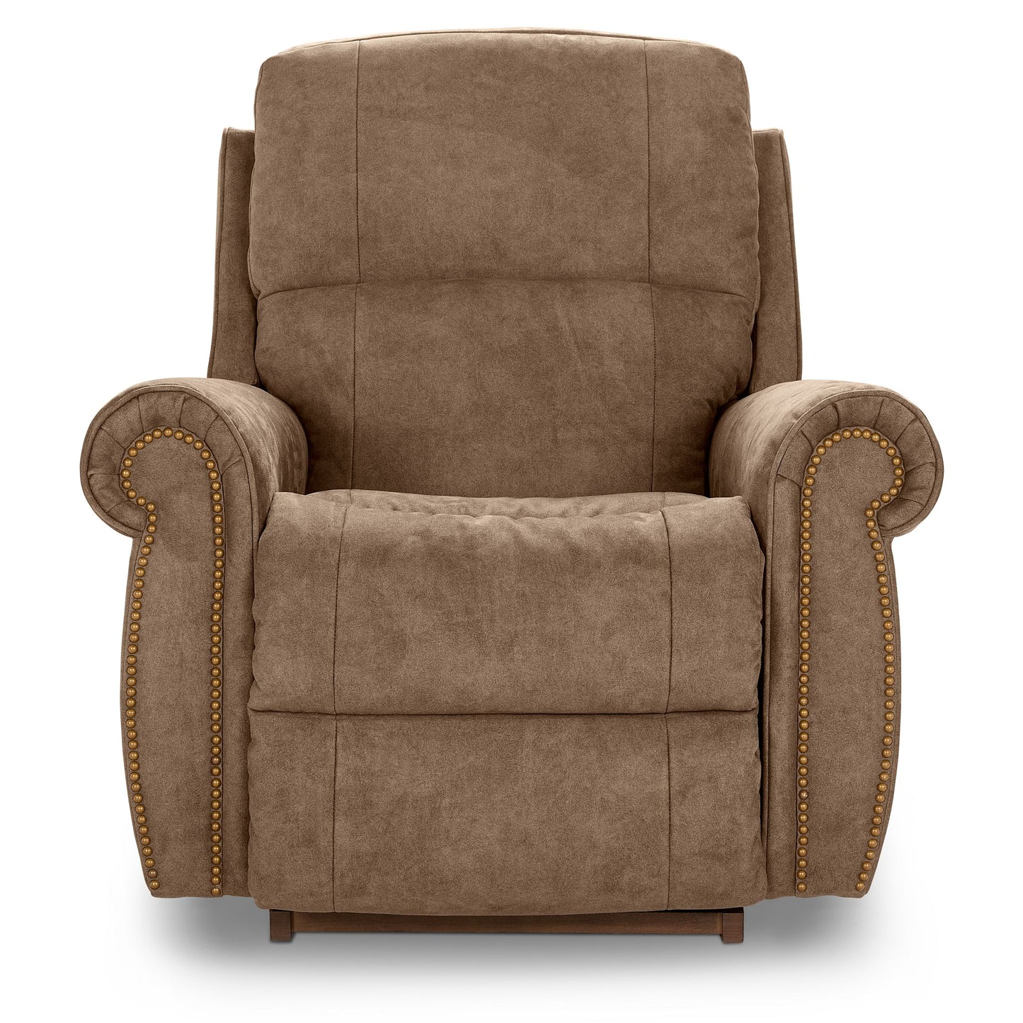 Dutton Faux Leather Recliner — Winslow Steel — view 4
