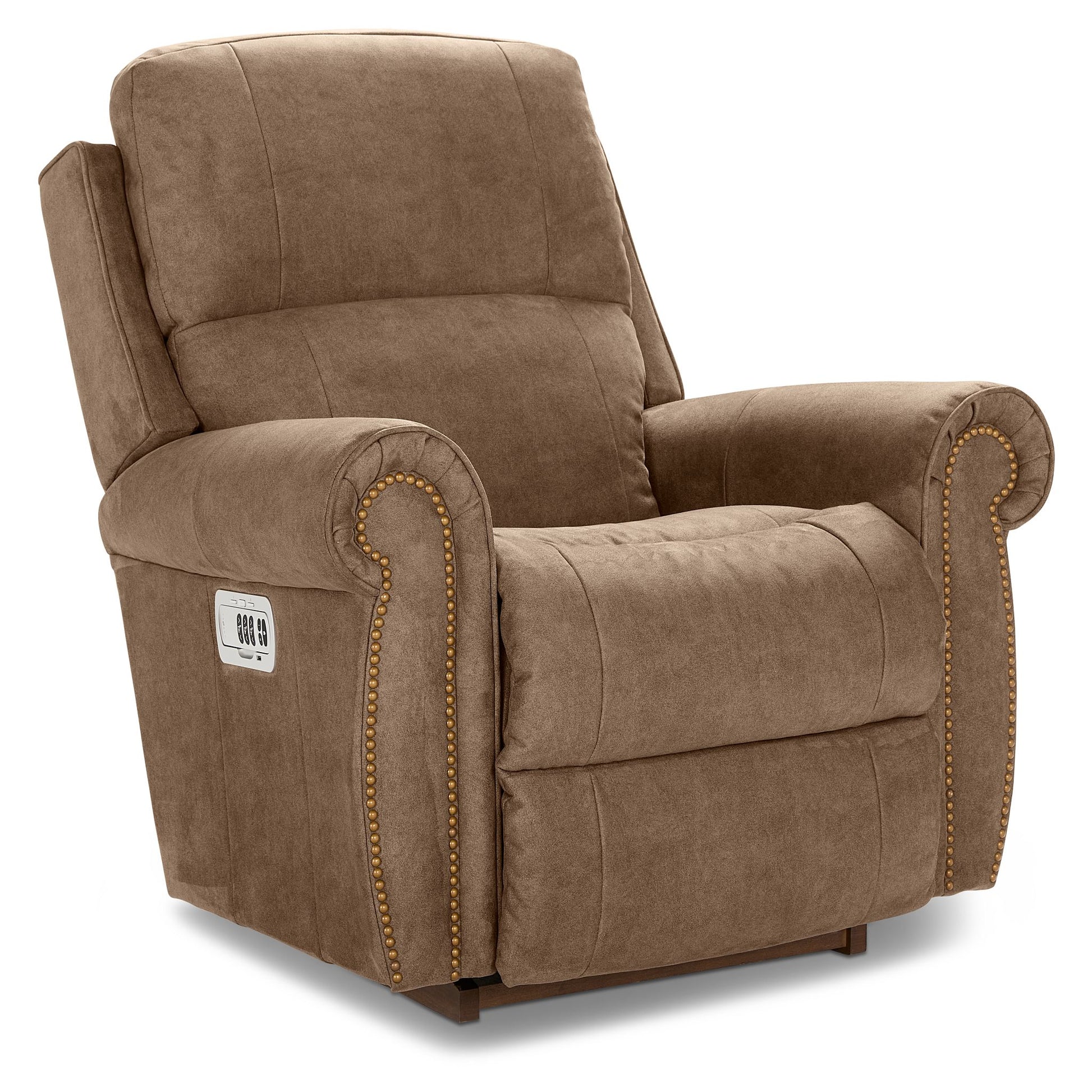 Dutton Faux Leather Recliner — Winslow Steel — view 5