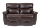 James Leather Reclining Loveseat — Yellowstone Walnut — view 50