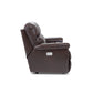 James Leather Reclining Loveseat — Yellowstone Walnut — view 40