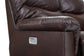 James Leather Reclining Loveseat — Yellowstone Walnut — view 60
