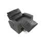 Maddox Leather Reclining Chair and a Half — Topflight Slate — view 6