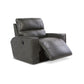 Maddox Leather Reclining Chair and a Half — Topflight Slate — view 5