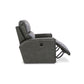 Maddox Leather Reclining Chair and a Half — Topflight Slate — view 4