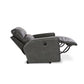 Maddox Leather Reclining Chair and a Half — Topflight Slate — view 3