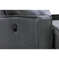 Maddox Leather Reclining Chair and a Half — Topflight Slate — view 13