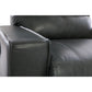 Maddox Leather Reclining Chair and a Half — Topflight Slate — view 14