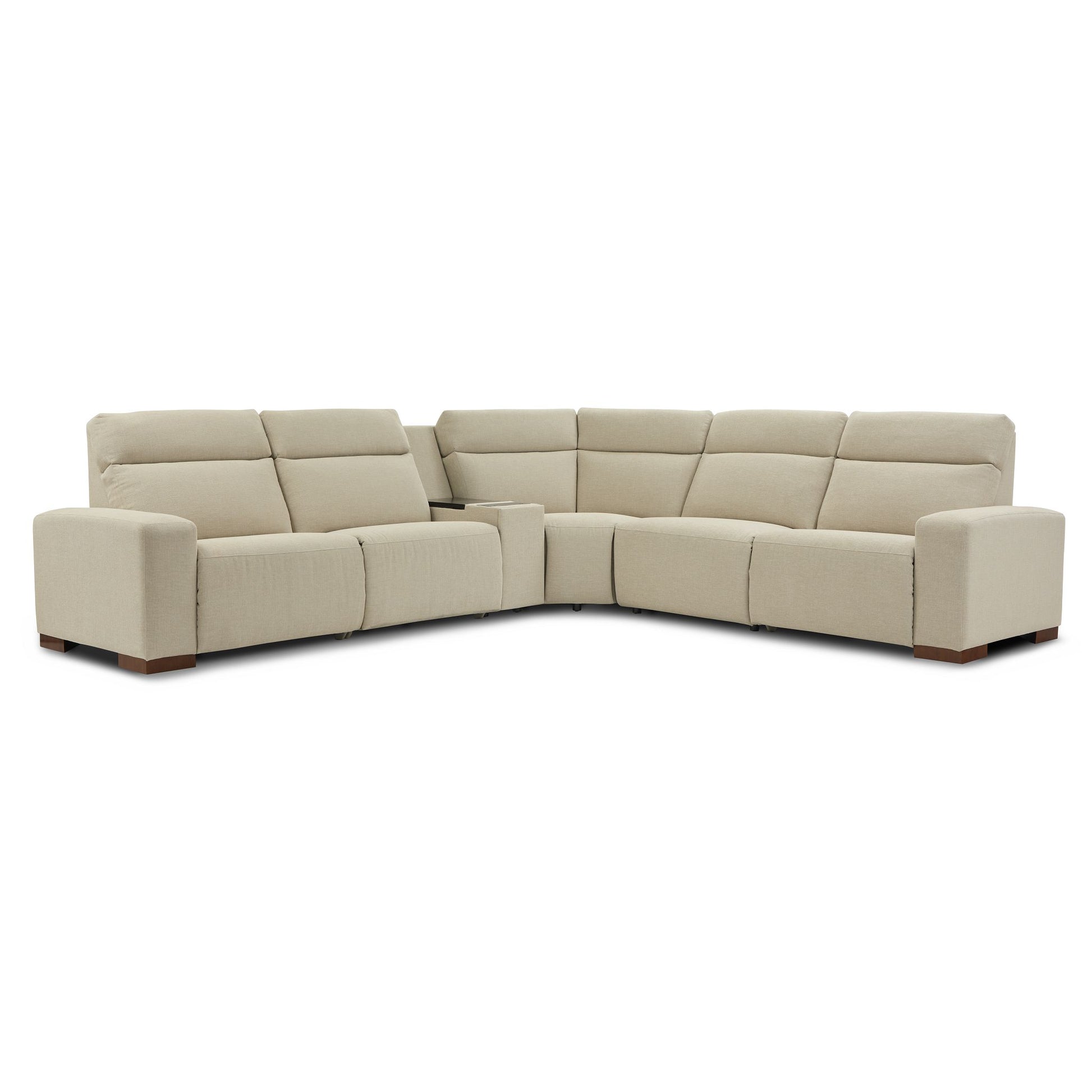 Acadia 6-Piece Power Reclining Sectional with Console — Gail Porcelain