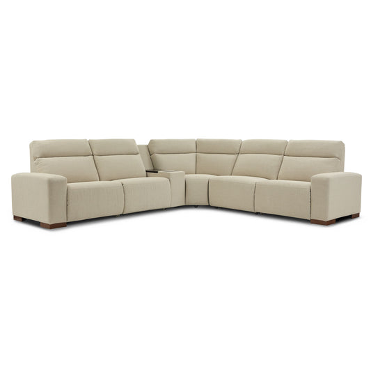 Acadia 6-Piece Power Reclining Sectional with Console — Gail Porcelain