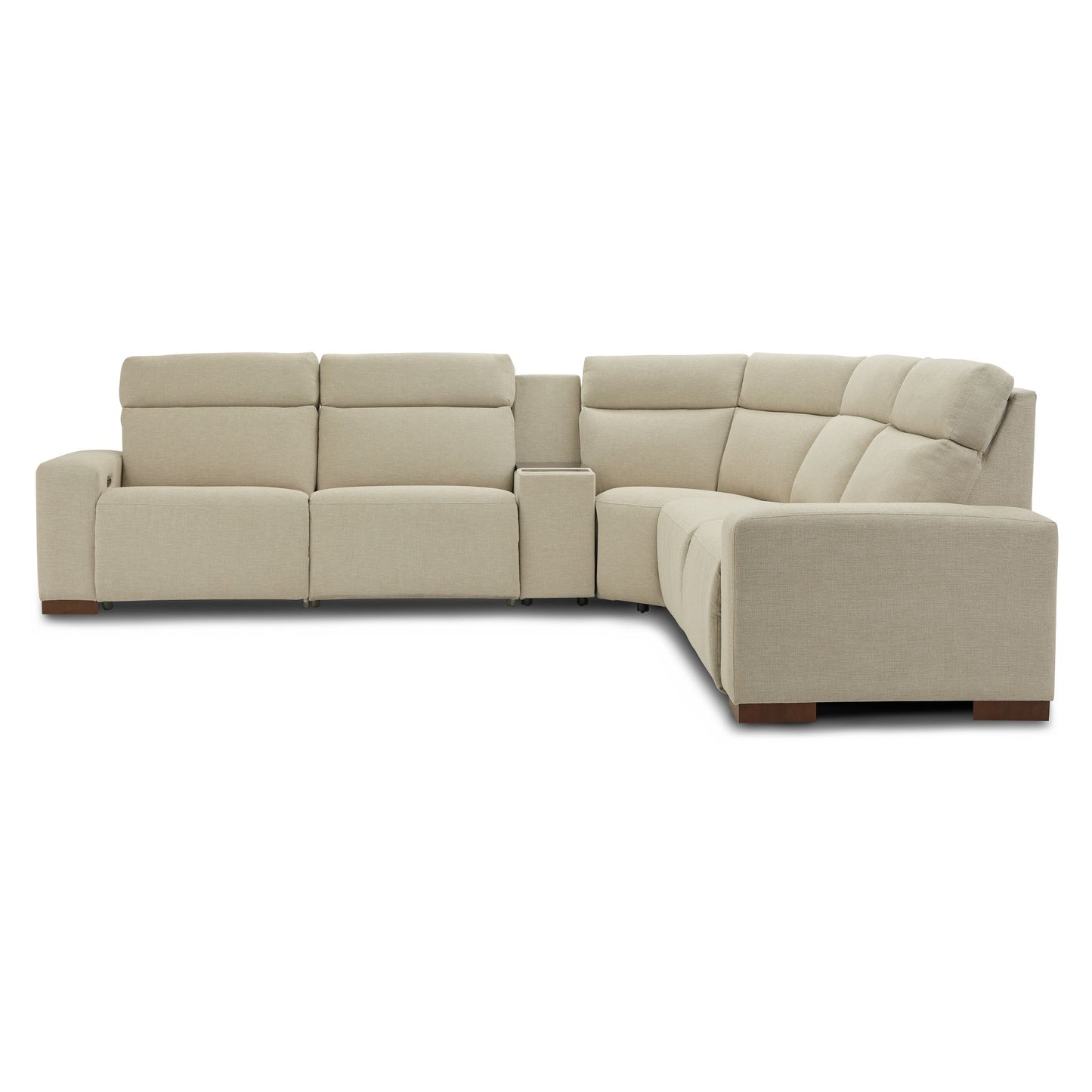 Acadia 6-Piece Power Reclining Sectional with Console — Gail Porcelain — view 2