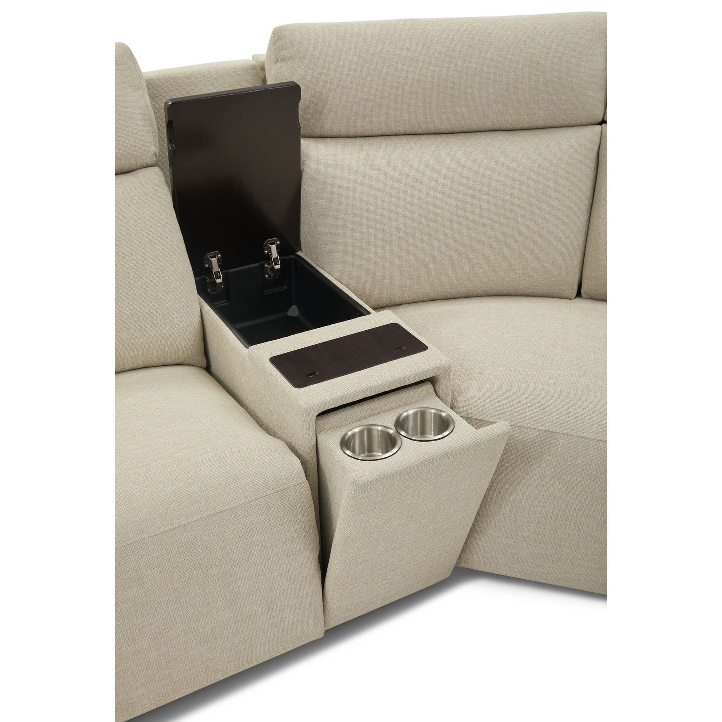 Acadia 6-Piece Power Reclining Sectional with Console — Gail Porcelain — view 11