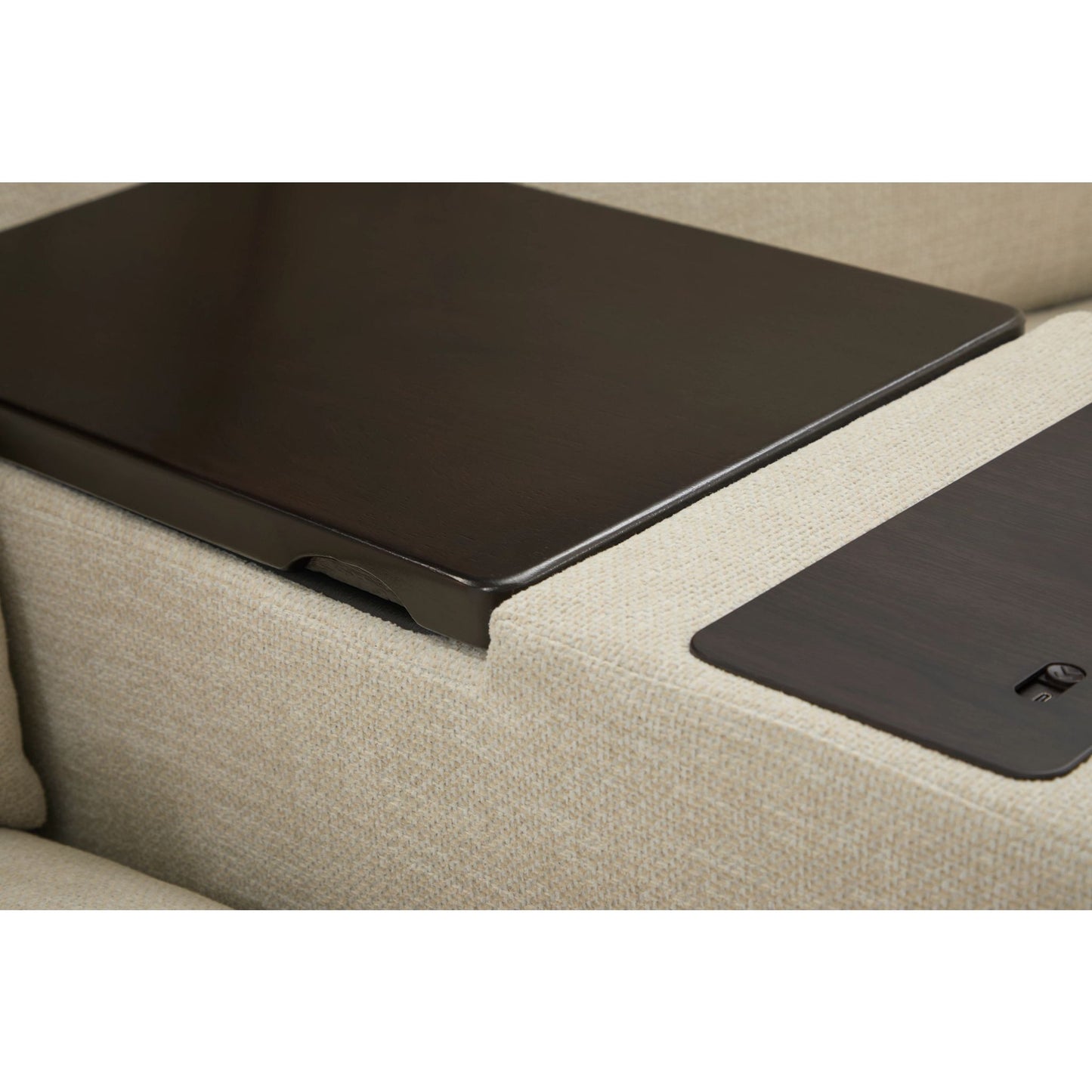 Acadia 6-Piece Power Reclining Sectional with Console — Gail Porcelain — view 12