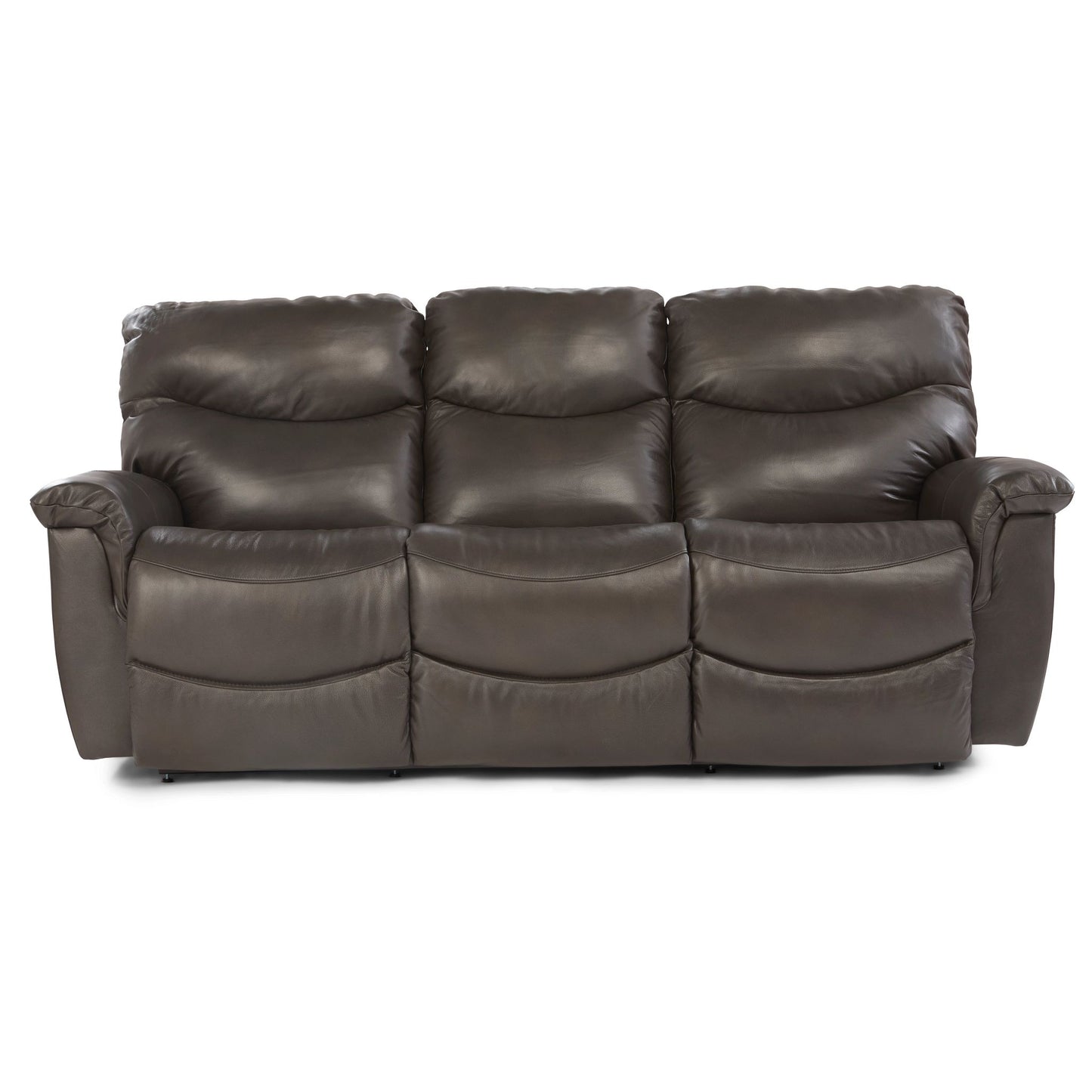 James Leather Reclining Sofa — Yellowstone Walnut — view 9