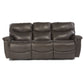 James Leather Reclining Sofa — Yellowstone Walnut — view 9