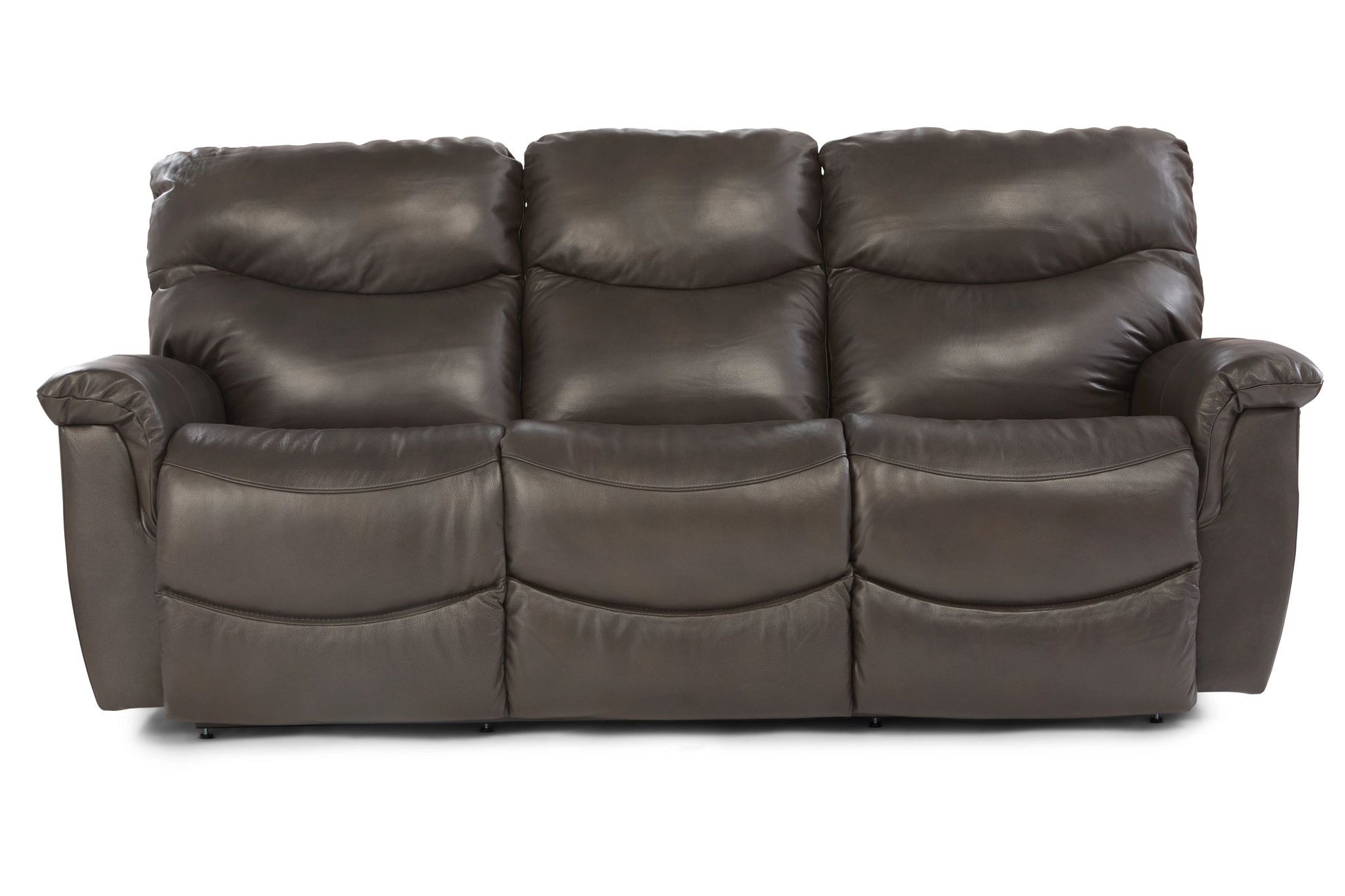 James Leather Reclining Sofa — Yellowstone Walnut — view 13