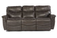 James Leather Reclining Sofa — Yellowstone Walnut — view 13