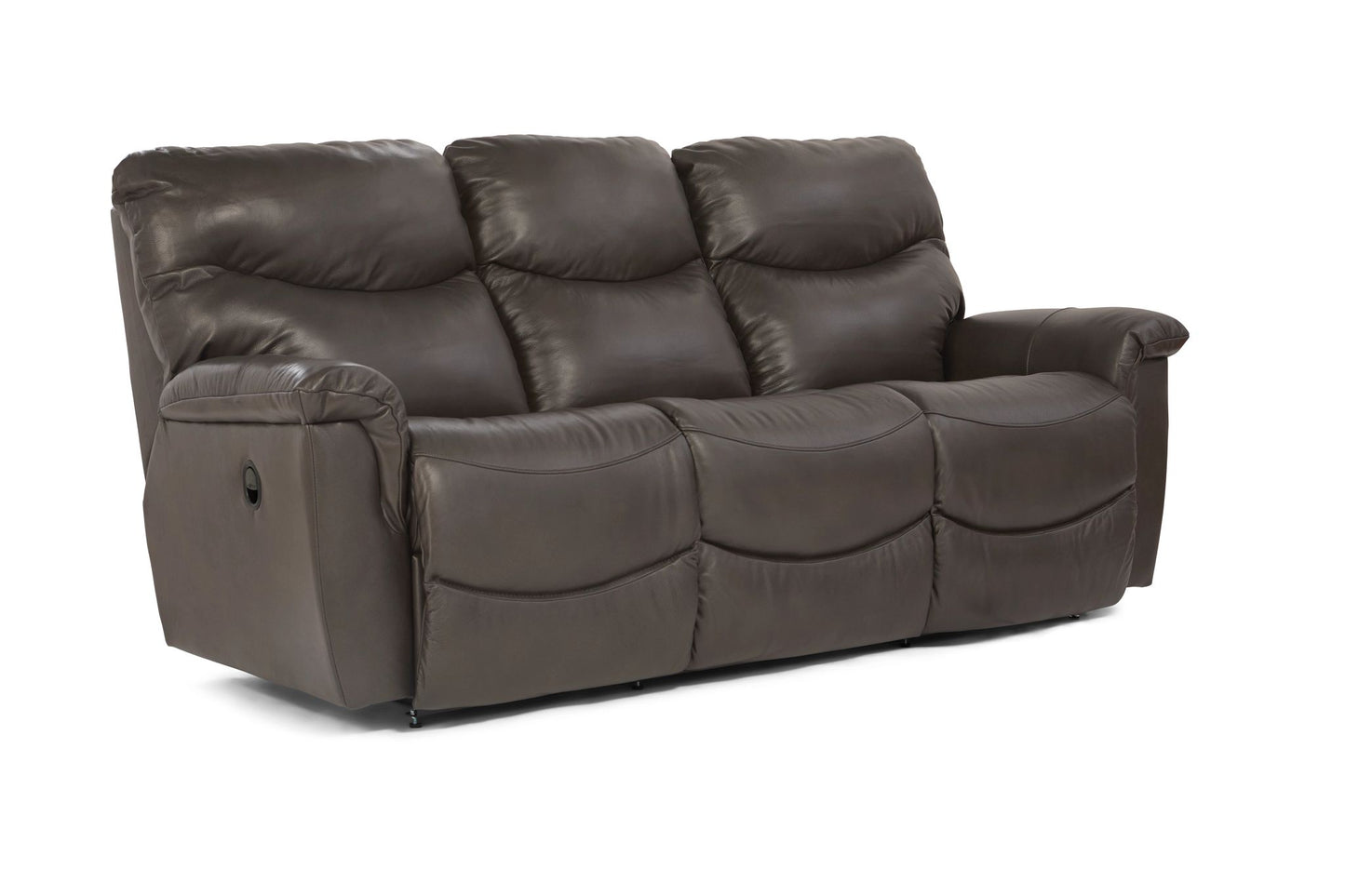 James Leather Reclining Sofa — Yellowstone Walnut — view 12