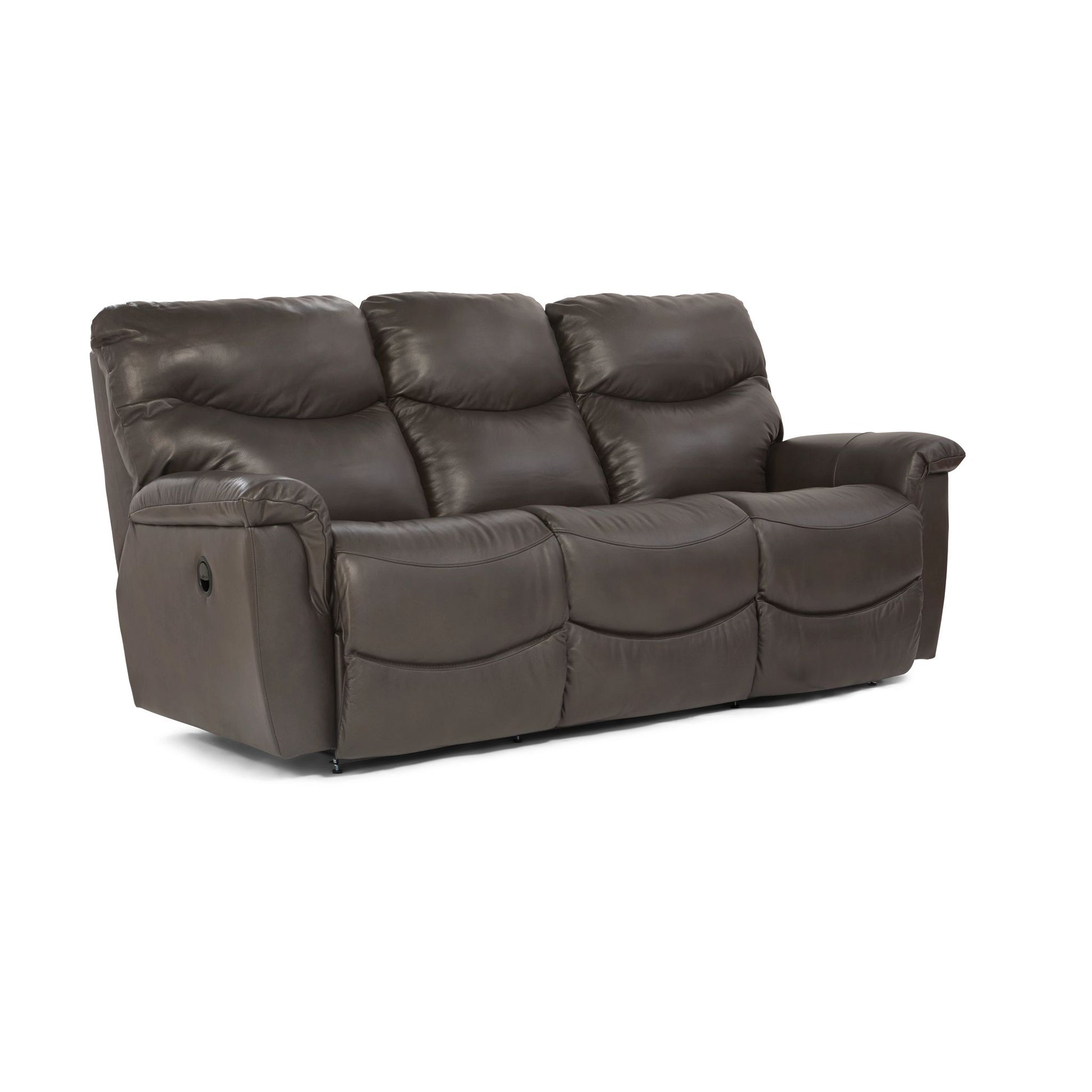 James Leather Reclining Sofa — Yellowstone Walnut — view 6