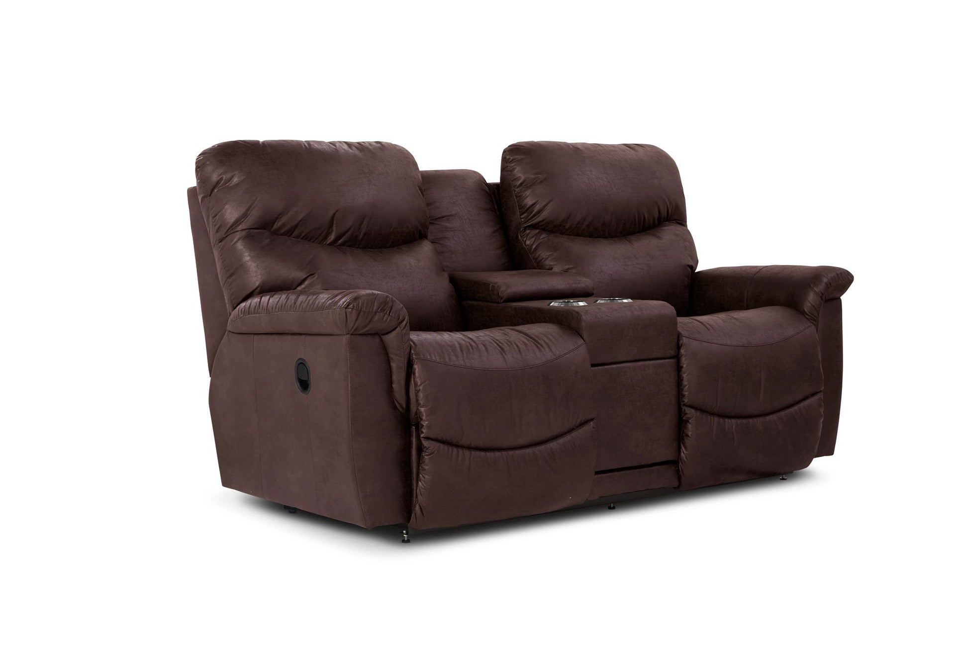 James Leather Reclining Loveseat — Yellowstone Walnut — view 76
