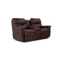 James Leather Reclining Loveseat — Yellowstone Walnut — view 67