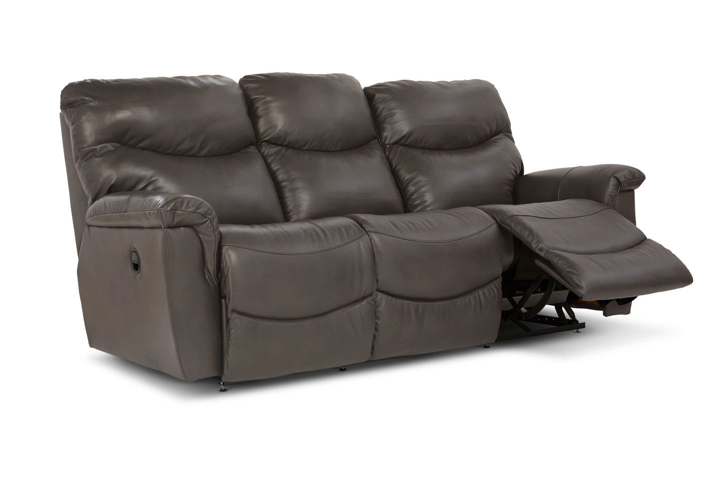 James Leather Reclining Sofa — Yellowstone Walnut — view 18
