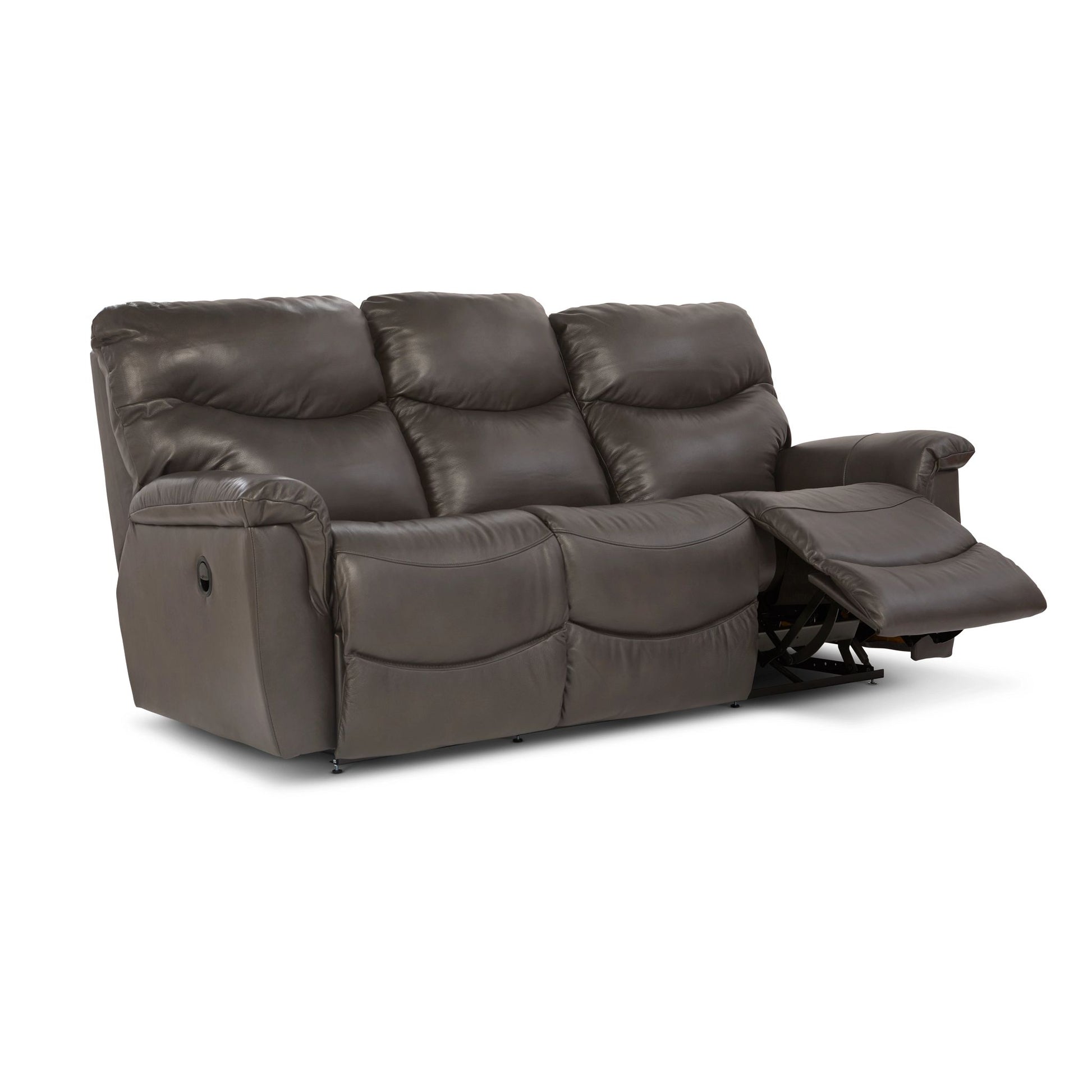 James Leather Reclining Sofa — Yellowstone Walnut — view 8
