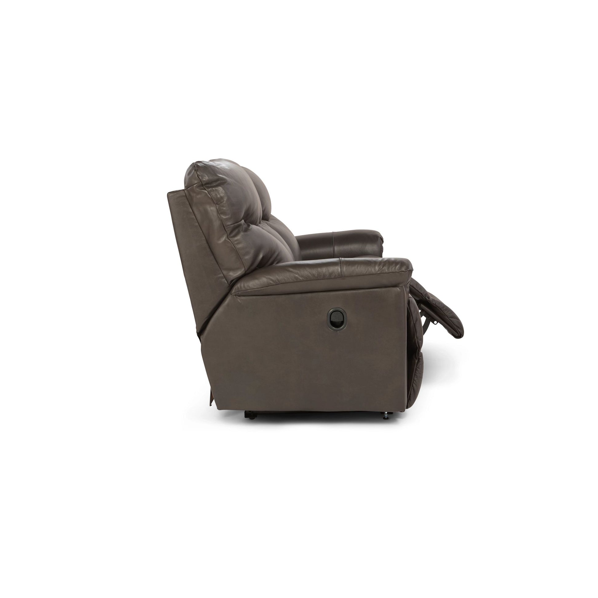 James Leather Reclining Sofa — Yellowstone Walnut — view 4