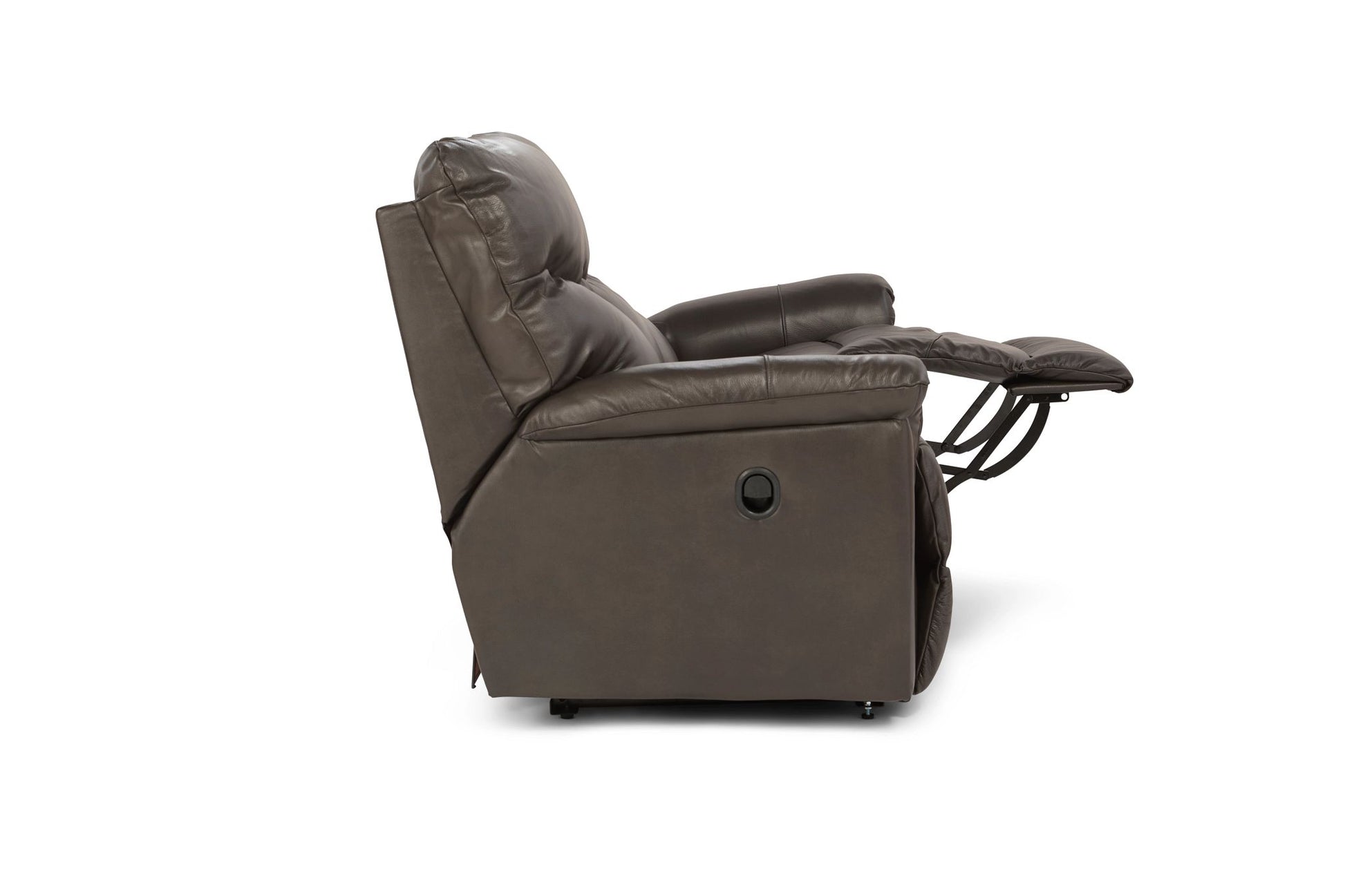 James Leather Reclining Sofa — Yellowstone Walnut — view 16