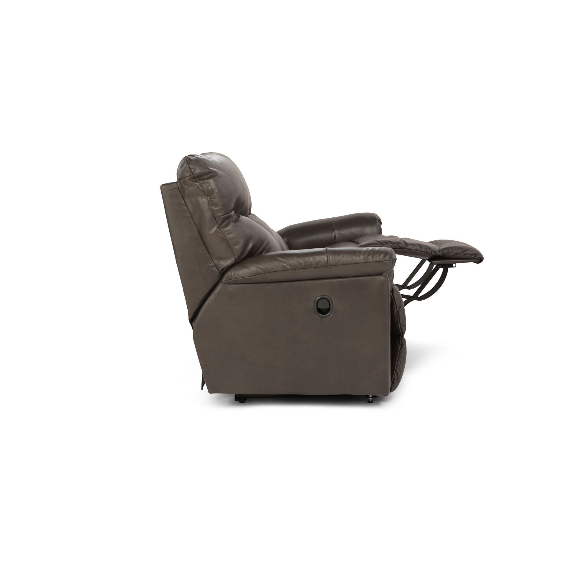 James Leather Reclining Sofa — Yellowstone Walnut — view 3
