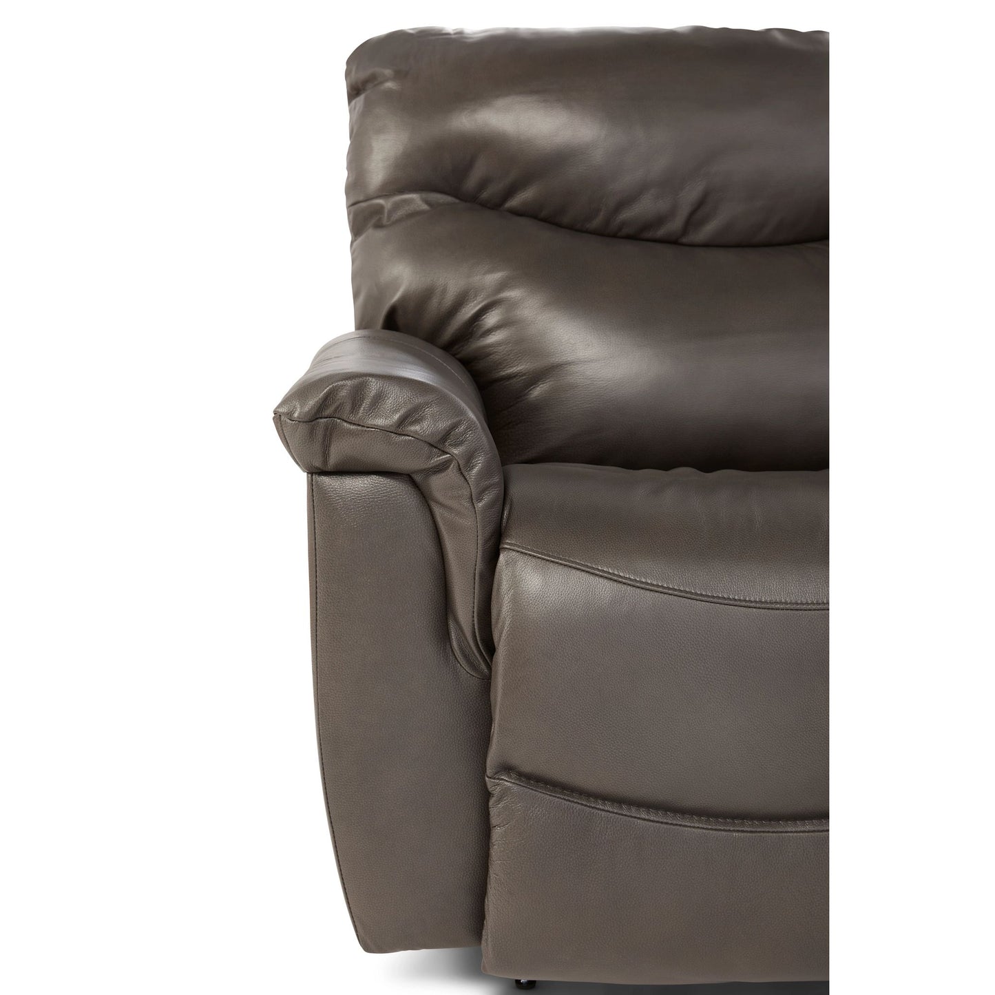 James Leather Reclining Sofa — Yellowstone Walnut — view 5