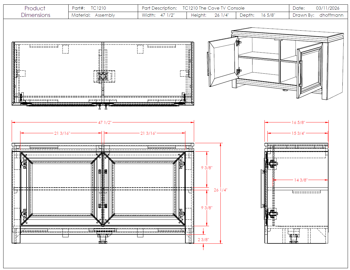 Cove Modular Wall Set with Fireplace