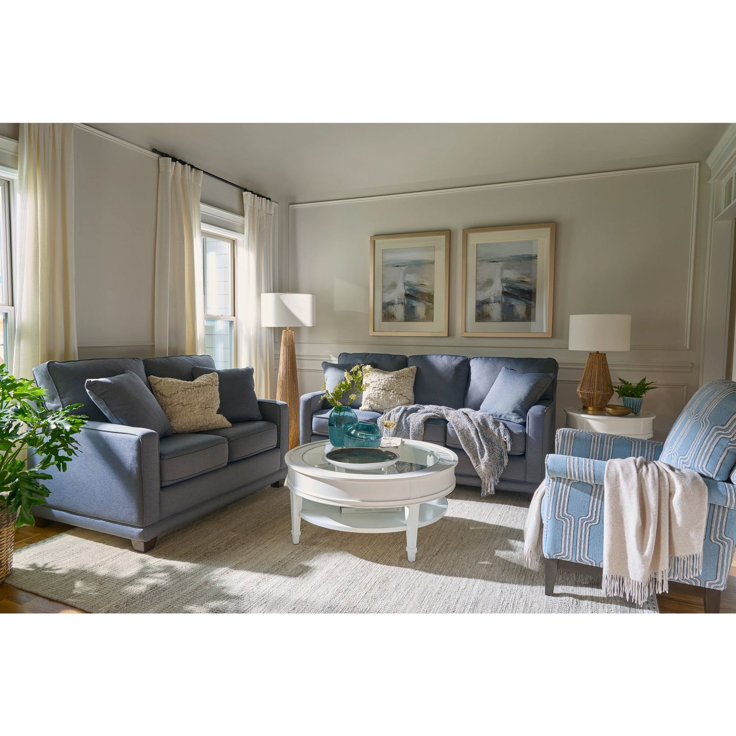 Kennedy Sofa — Picchu Navy — view 55