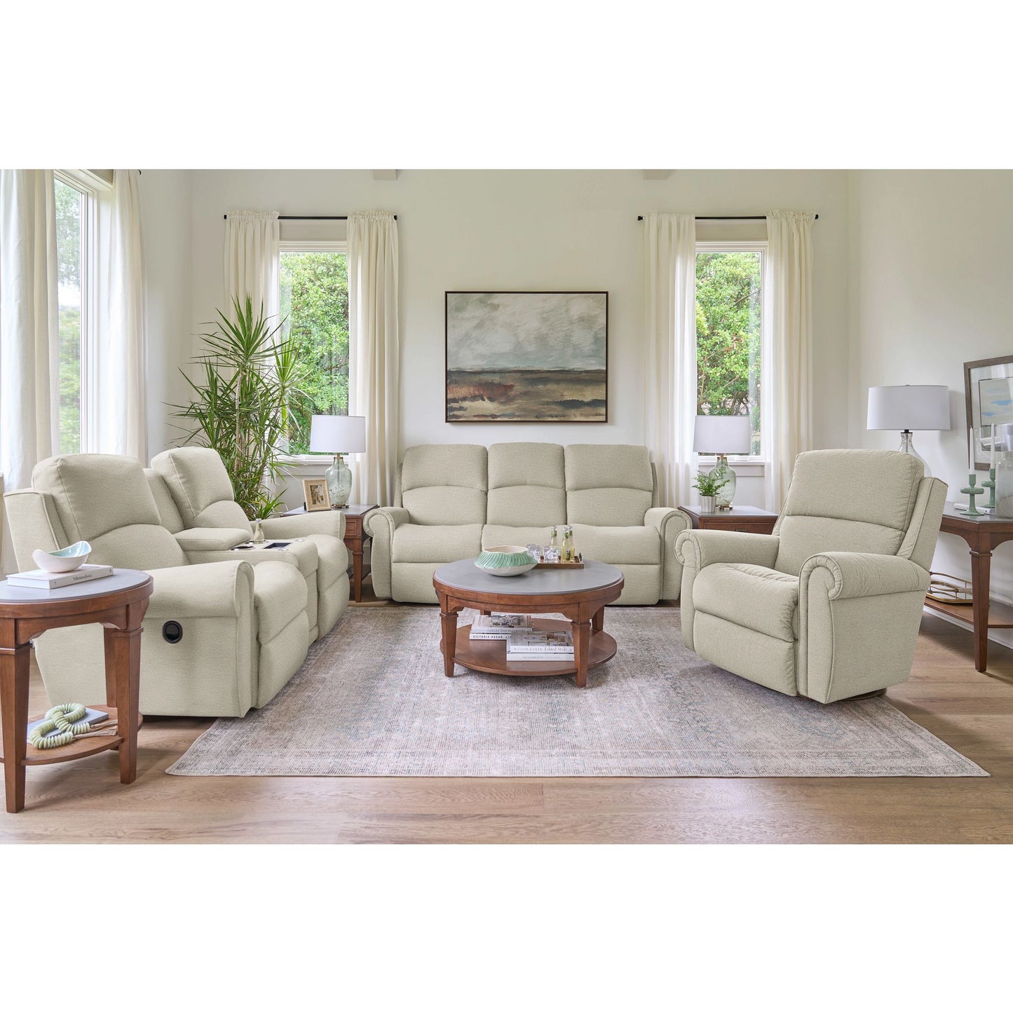 Dutton Reclining Sofa — Watari Flax — view 4