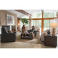 Acadia Reclining Sofa — Picchu Snow — view 17