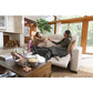 Acadia Reclining Sofa — Picchu Snow — view 25