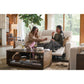 Acadia Reclining Sofa — Picchu Snow — view 27