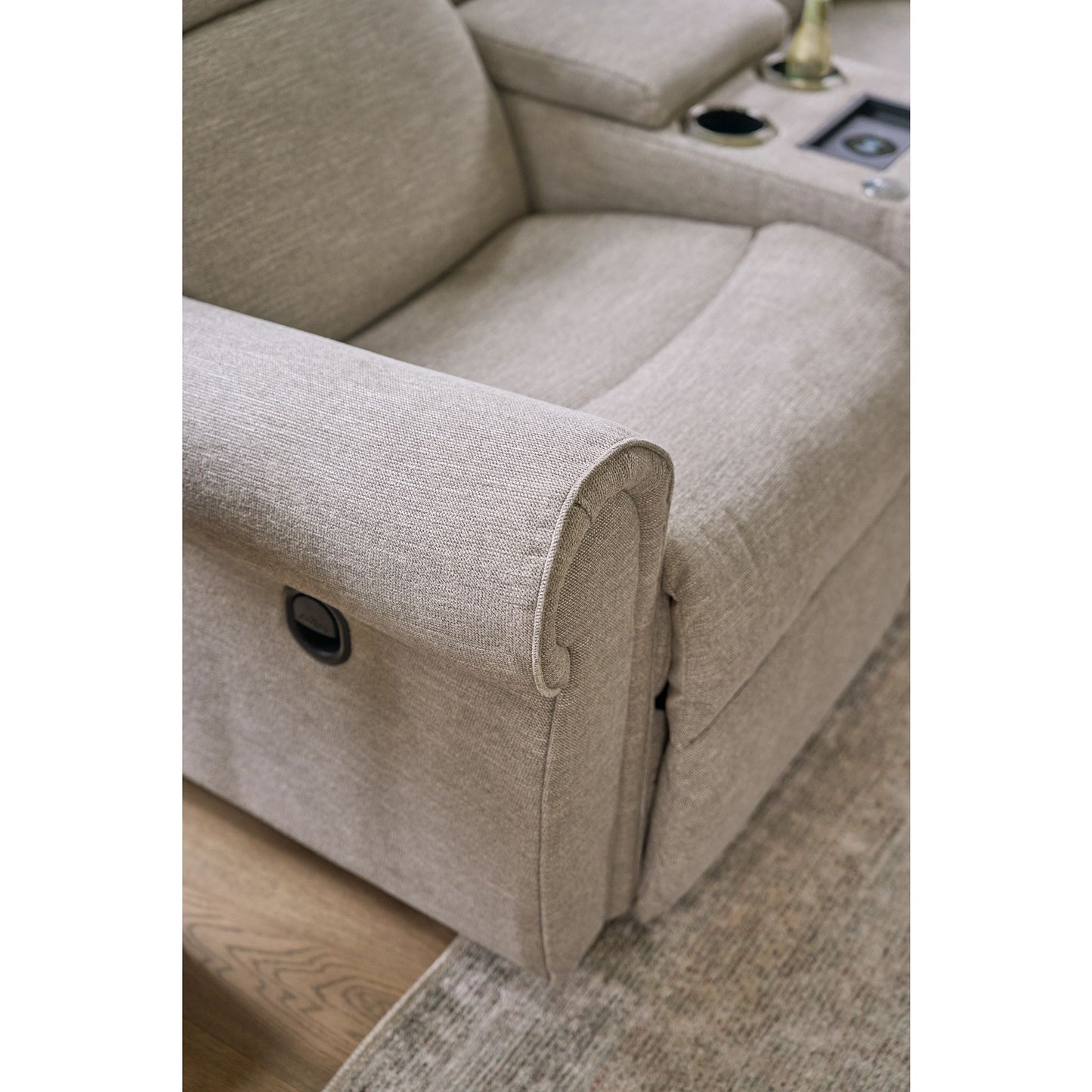 Dutton Reclining Sofa — i-Rockport Mushroom — view 16
