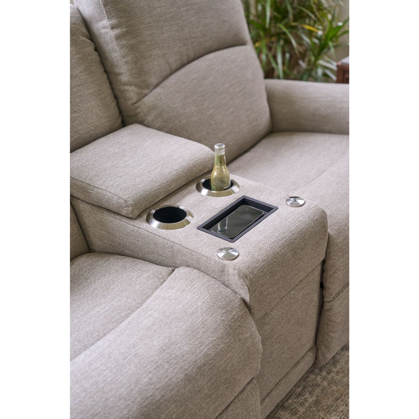 Dutton Reclining Sofa — i-Rockport Mushroom — view 20