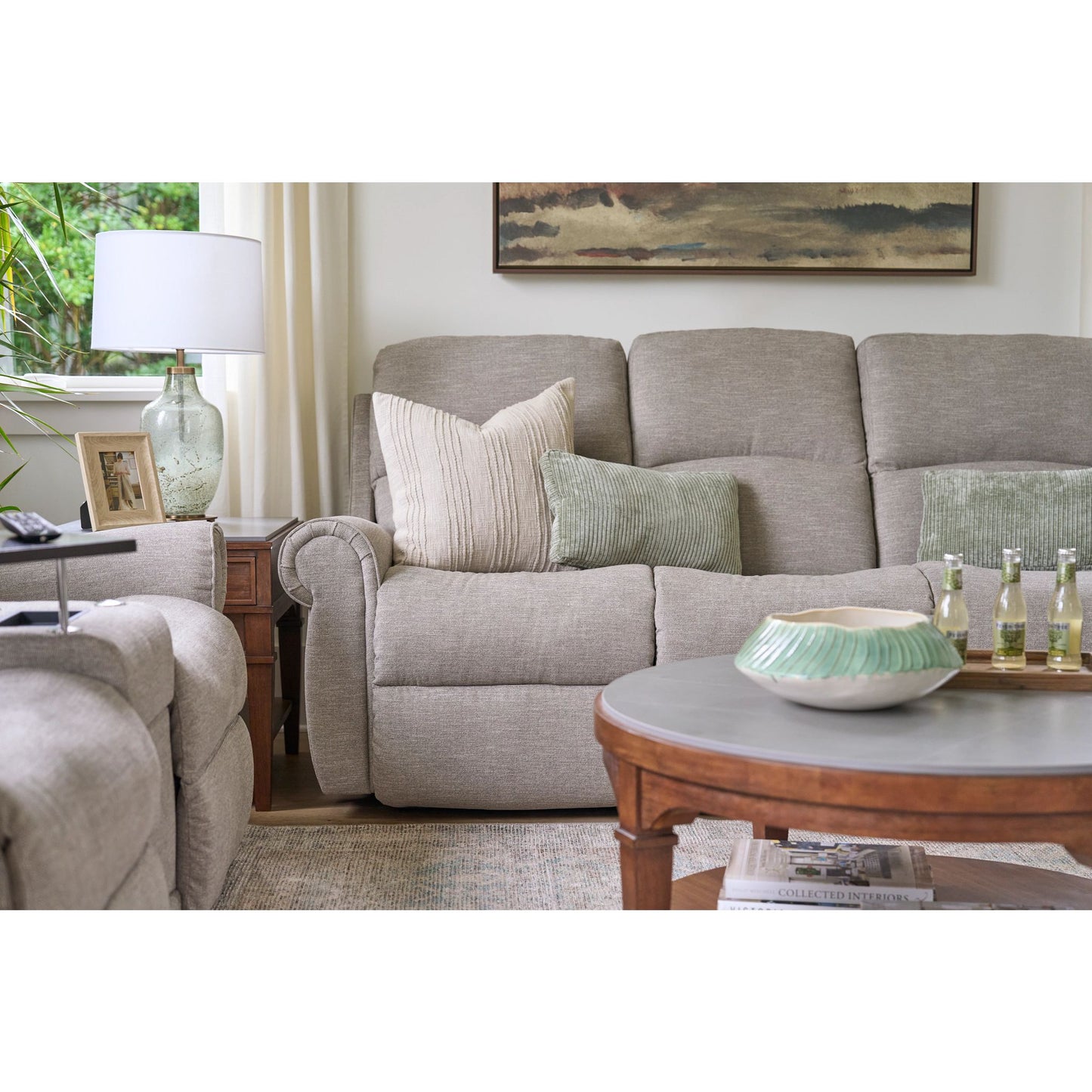 Dutton Reclining Sofa — i-Rockport Mushroom — view 9