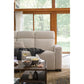 Acadia Reclining Sofa — Picchu Snow — view 4