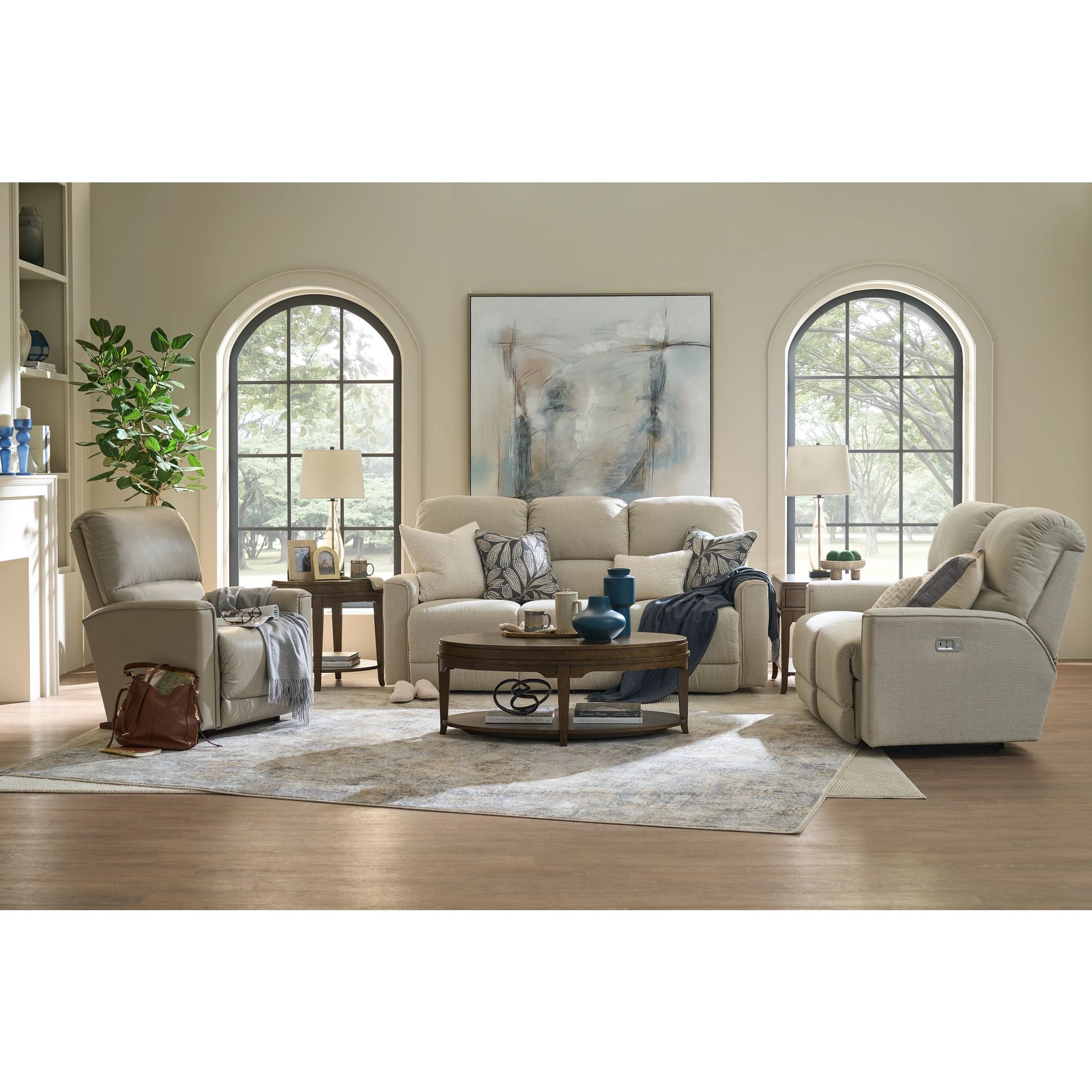 Cade Reclining Sofa — Ross Linen — view 43